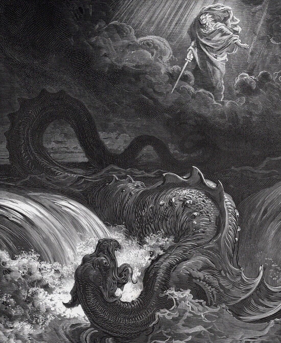 GUSTAVE DORE 1800's Biblical Woodcut 