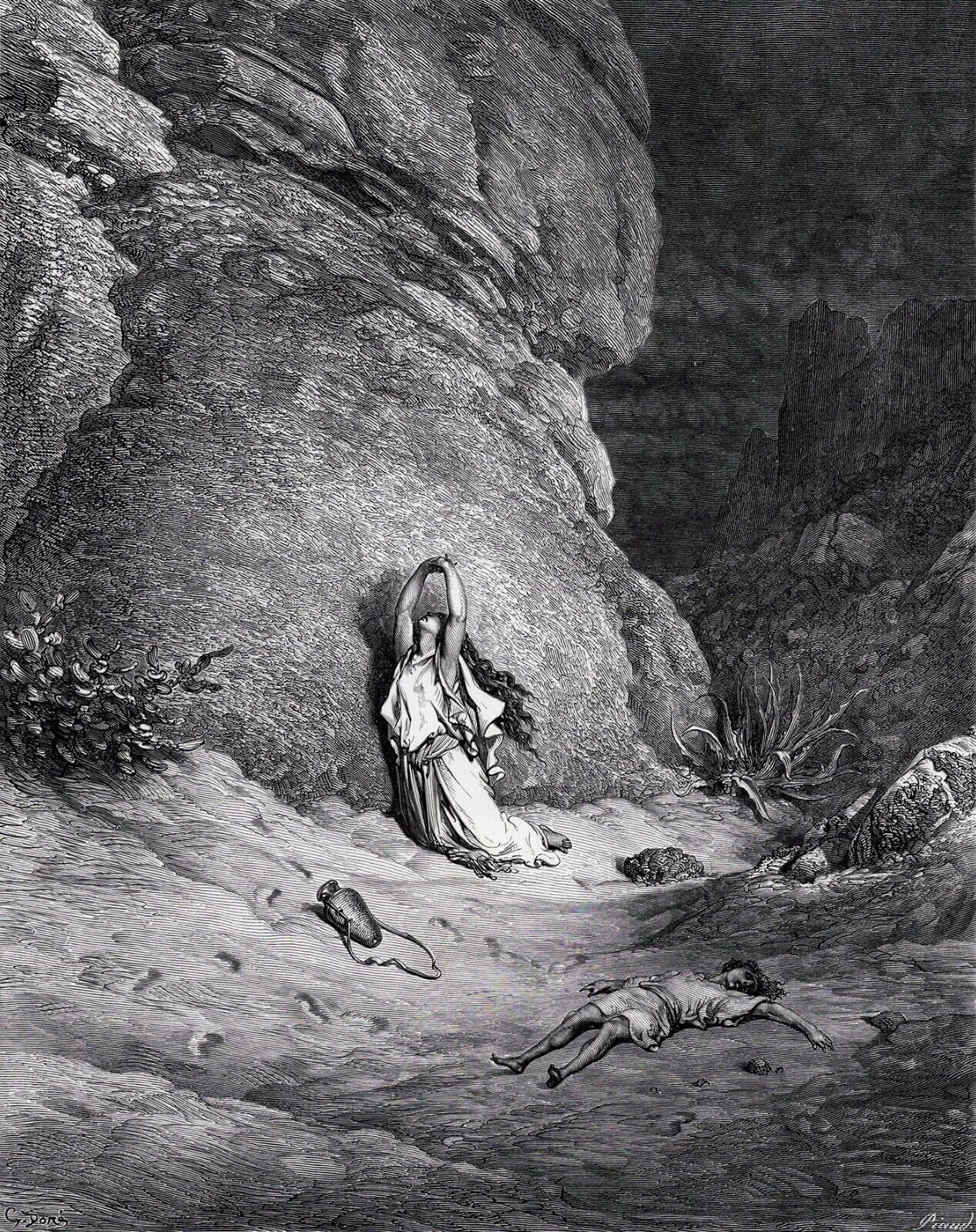 GUSTAVE DORE 1800's Woodcut 