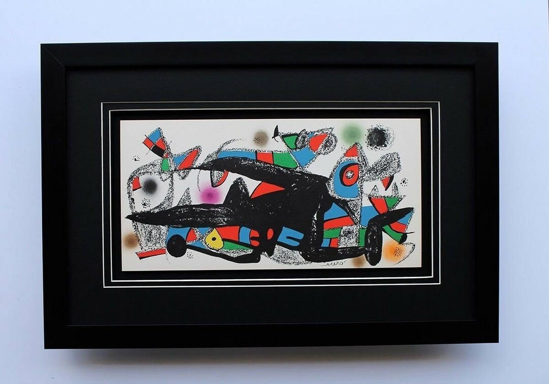 Original JOAN MIRO 1974 Color Lithograph 
