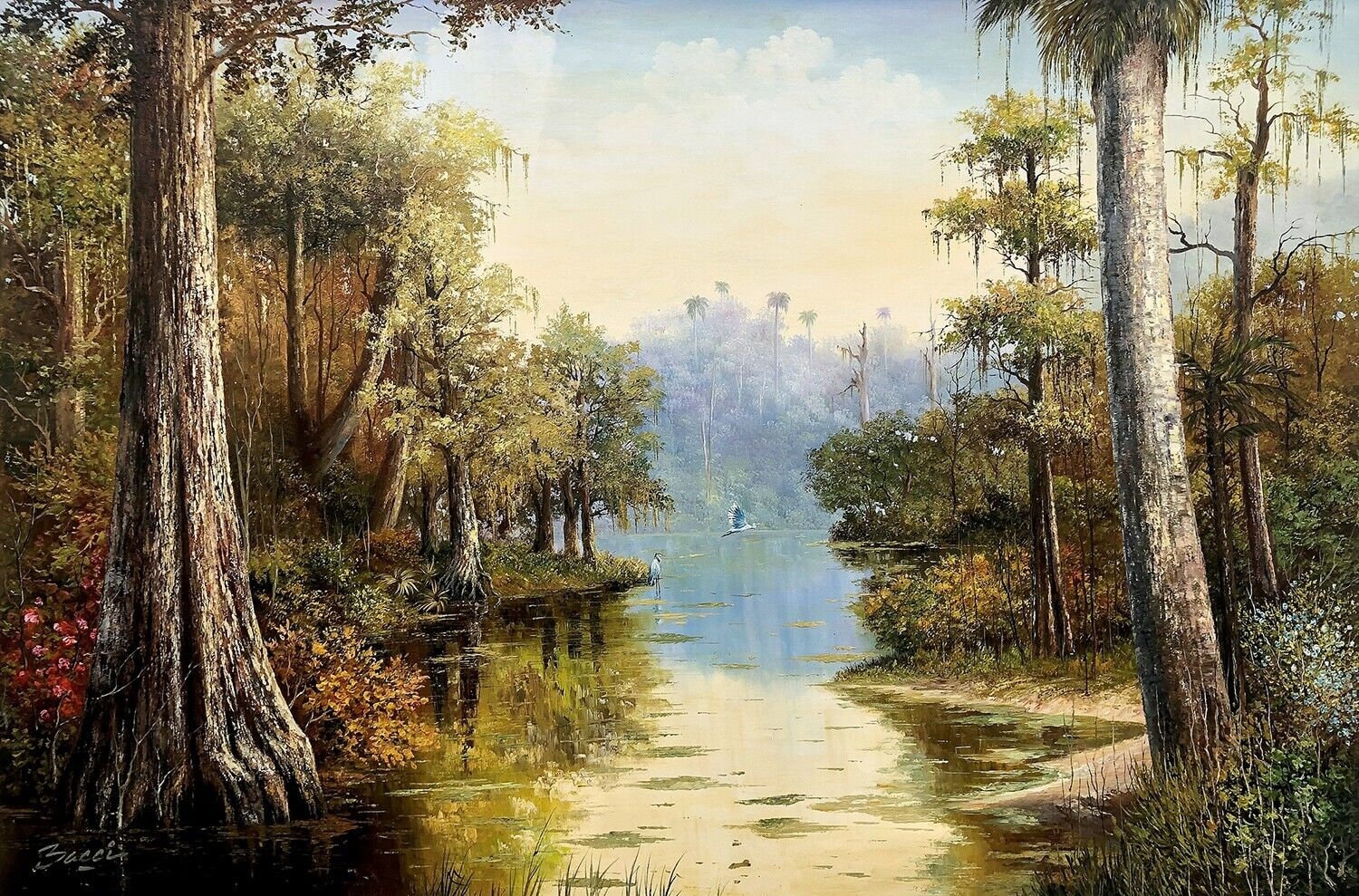 ORIGINAL Villaflor Bacci Oil Painting 