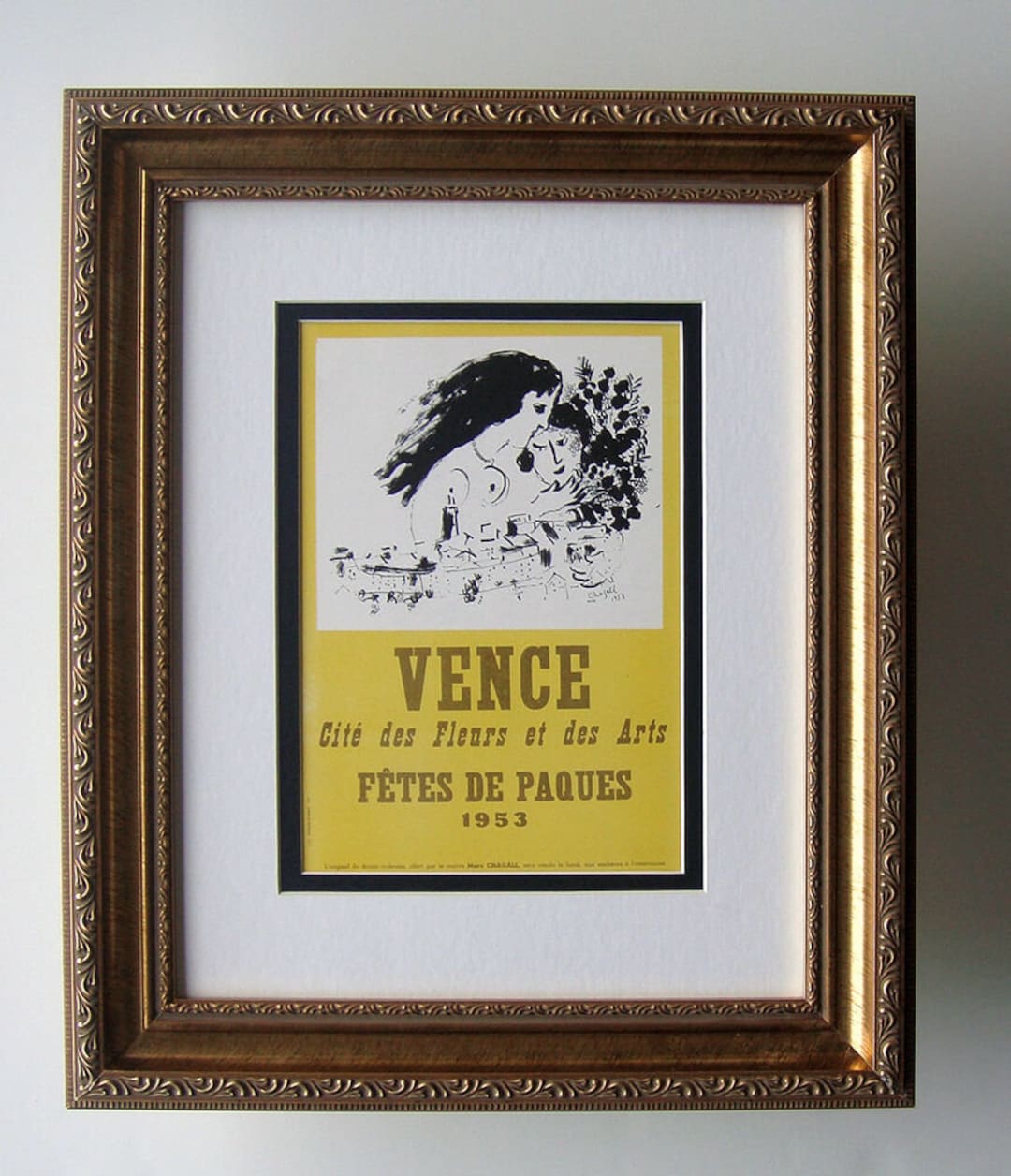 マルク・シャガール展ポスター「ヴァンス、パック祭」サイン入り