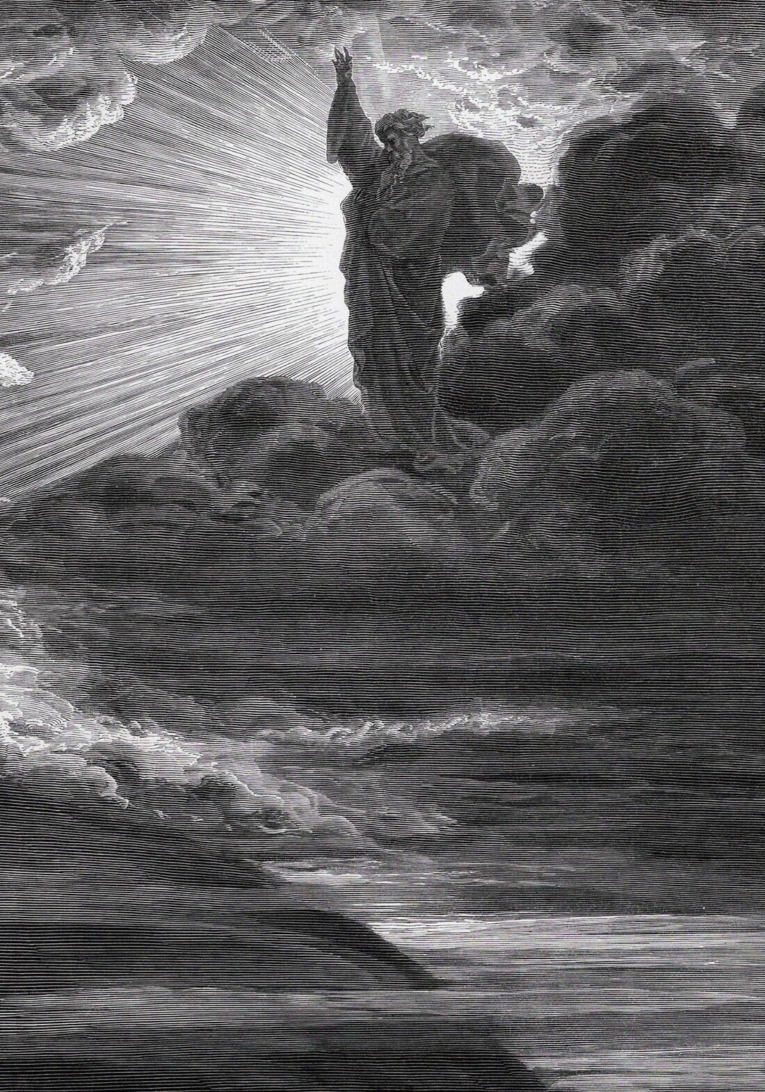 【Quiet Afternoon 】lithograph直筆サインEdition 1800s GUSTAVE DORE SIGNED Woodcut 