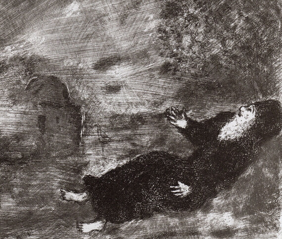 MARC CHAGALL 1956 Vintage RELIGIOUS Print 