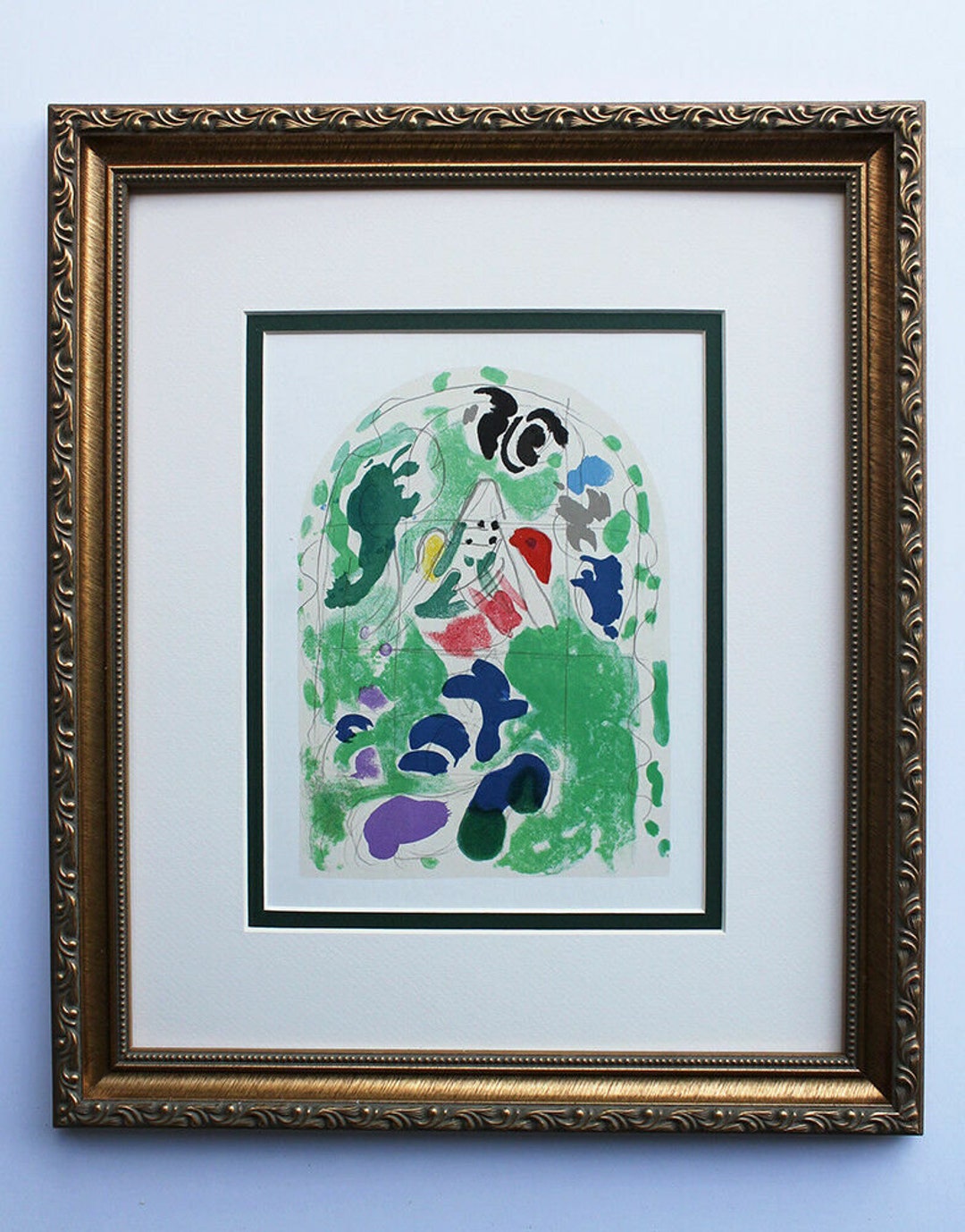 Buy 1962 CHAGALL Biblical Color Lithograph issachar Bows to the Burden ...