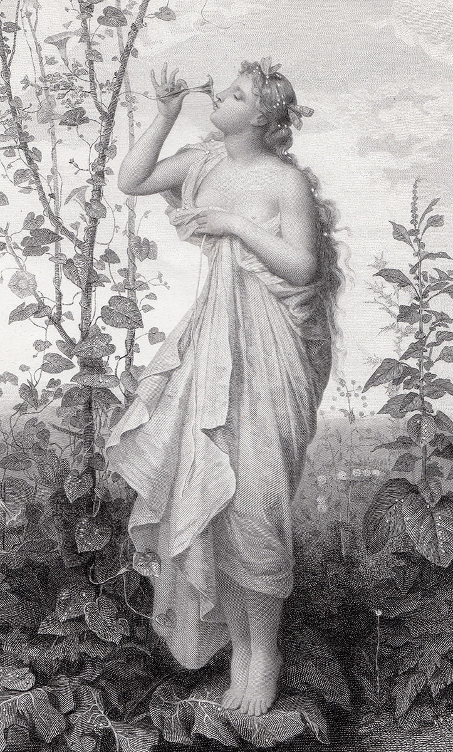 JEAN LOUIS HAMON 1800s Framed Signed Engraving "alluring Aurora ...