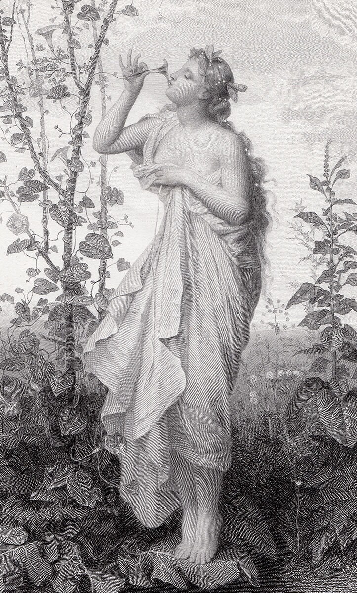 JEAN LOUIS HAMON 1800s Framed Signed Engraving "alluring Aurora ...