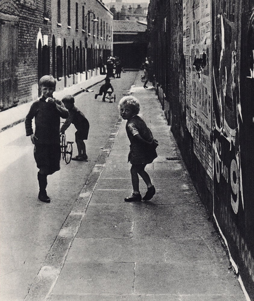 Bill Brandt Vintage 1930s Photogravure "London's Children at Play" FRAMED COA
