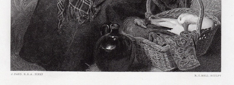 Endearing Thomas FAED 1800s Antique Engraving Edinbro/' Town Professionally Framed Signed COA