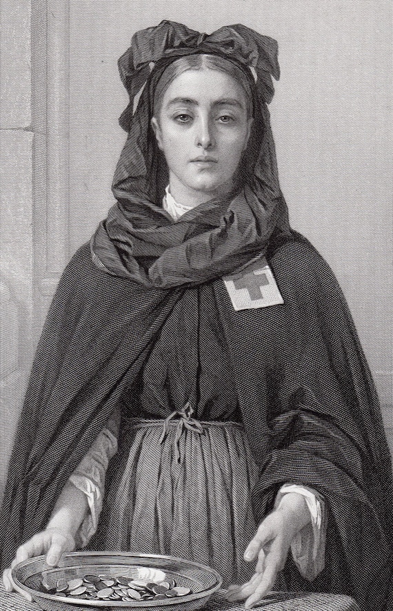1800s Henriette Browne Engraving 