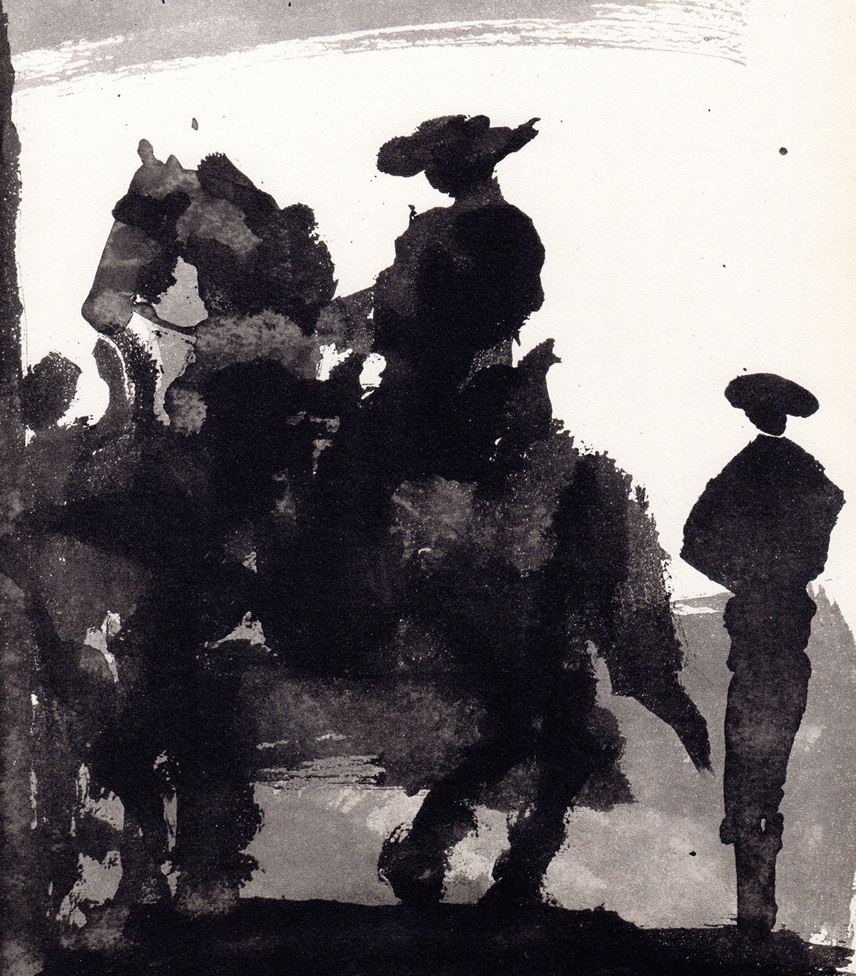 1961年 パブロ・ピカソ ムルロー リトグラフ「馬に乗った闘牛士」プロ