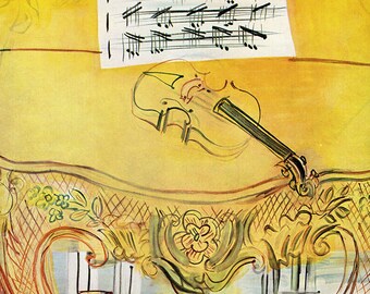 RAOUL DUFY 1958 Color Print 