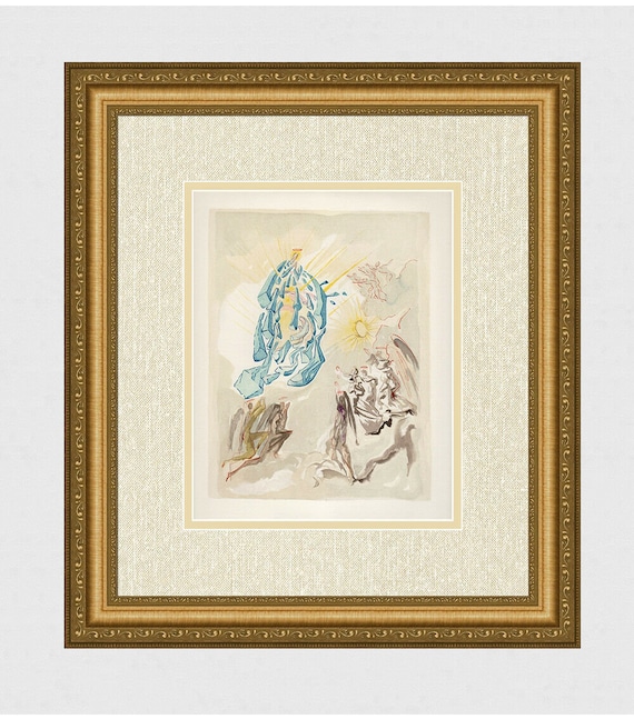 1960 SALVADOR DALI Original Divine Comedy Woodcut 