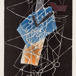 BRAQUE Galerie Maeght Exhibition Poster &quot;A Sur Quatre Murs&quot; Custom Framed Certificate of Authenticity