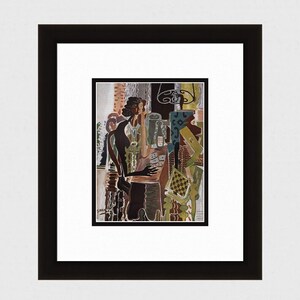 Georges BRAQUE 1956 vintage kleurenprint "The Card Game" op maat ingelijst SIGNED Gallery-certificaat