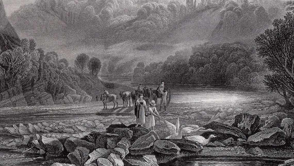 Turner Rokeby William TURNER 1800s Engraving