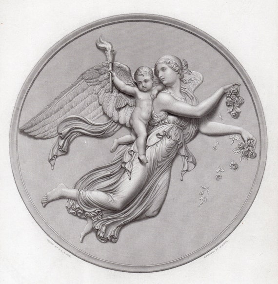 1852 Bertel Thorvaldsen Engraving 