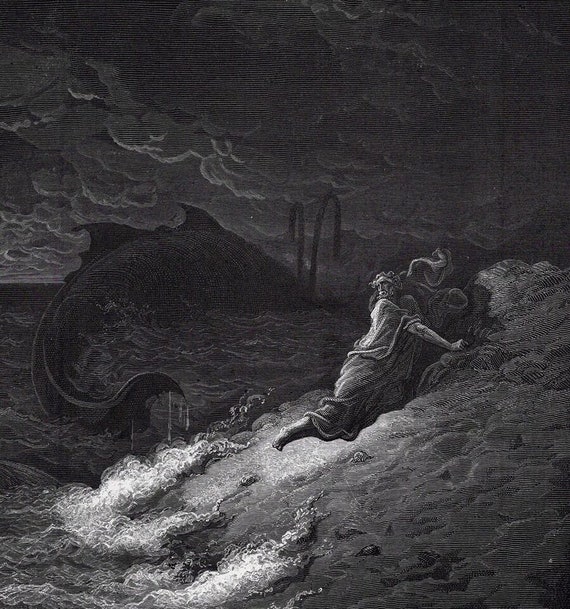 1800s Gustave DORE RELIGIOUS Woodcut 