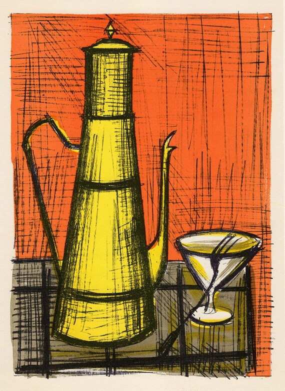 ビュッフェ【静物】 リトグラフ ベルナール・ビュッフェ「静物」リトグラフ :: 絵画買取・販売