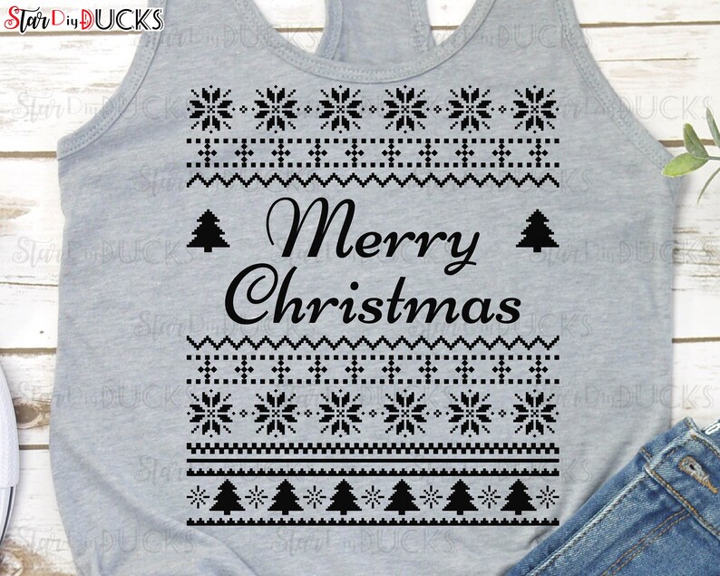 Download Ugly Christmas svg cutting files clip art digital download ...