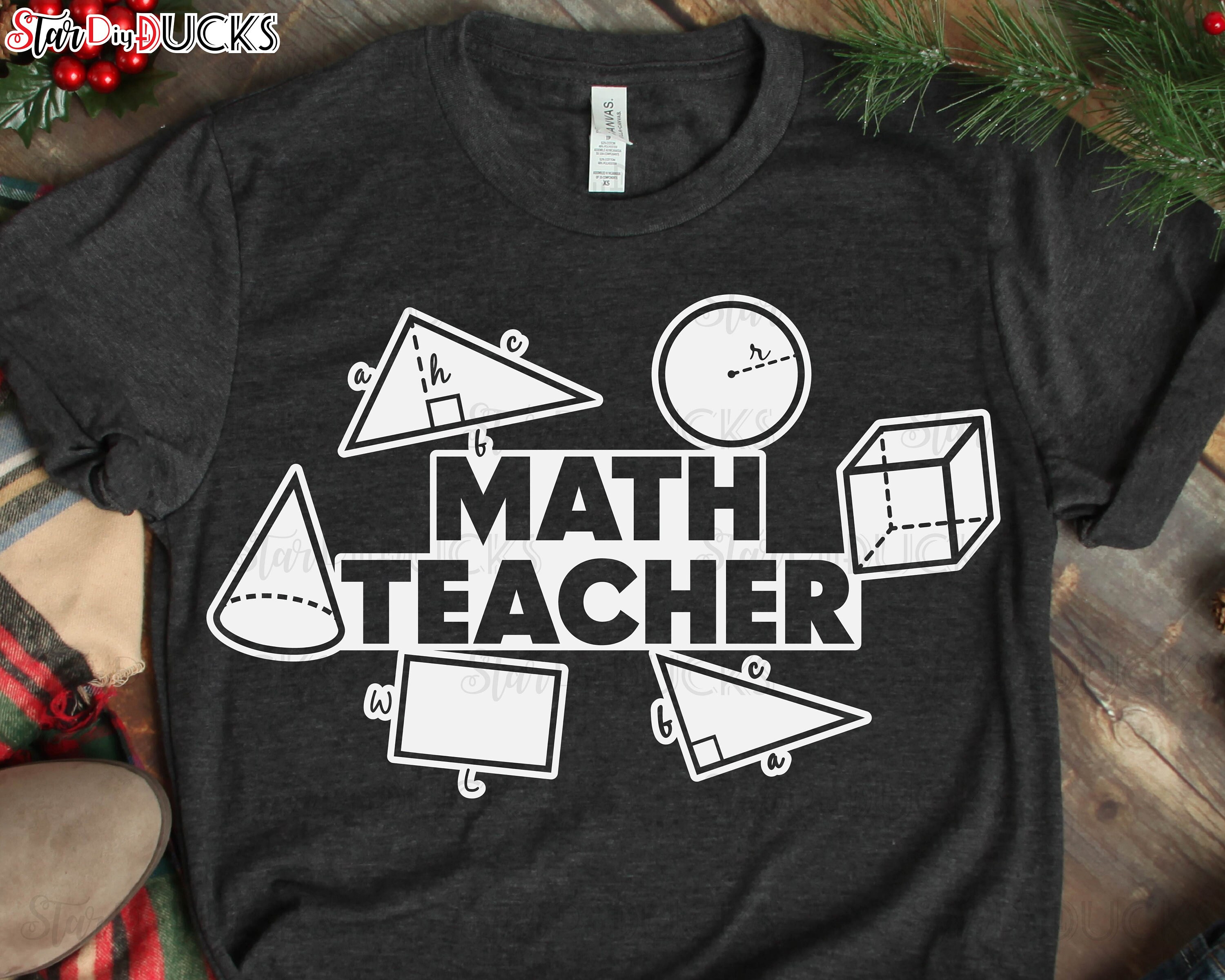 Math Teacher Cutting Files Svg Clip Art Digital Download - Etsy