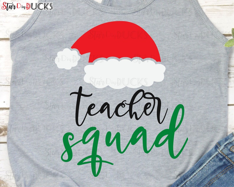 Download Teacher Squad cutting files svg clip art digital download | Etsy