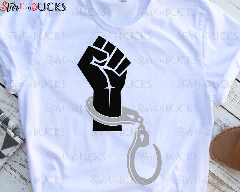 Free Handcuffs BLM Svg Cutting Files Clip Art Digital Etsy