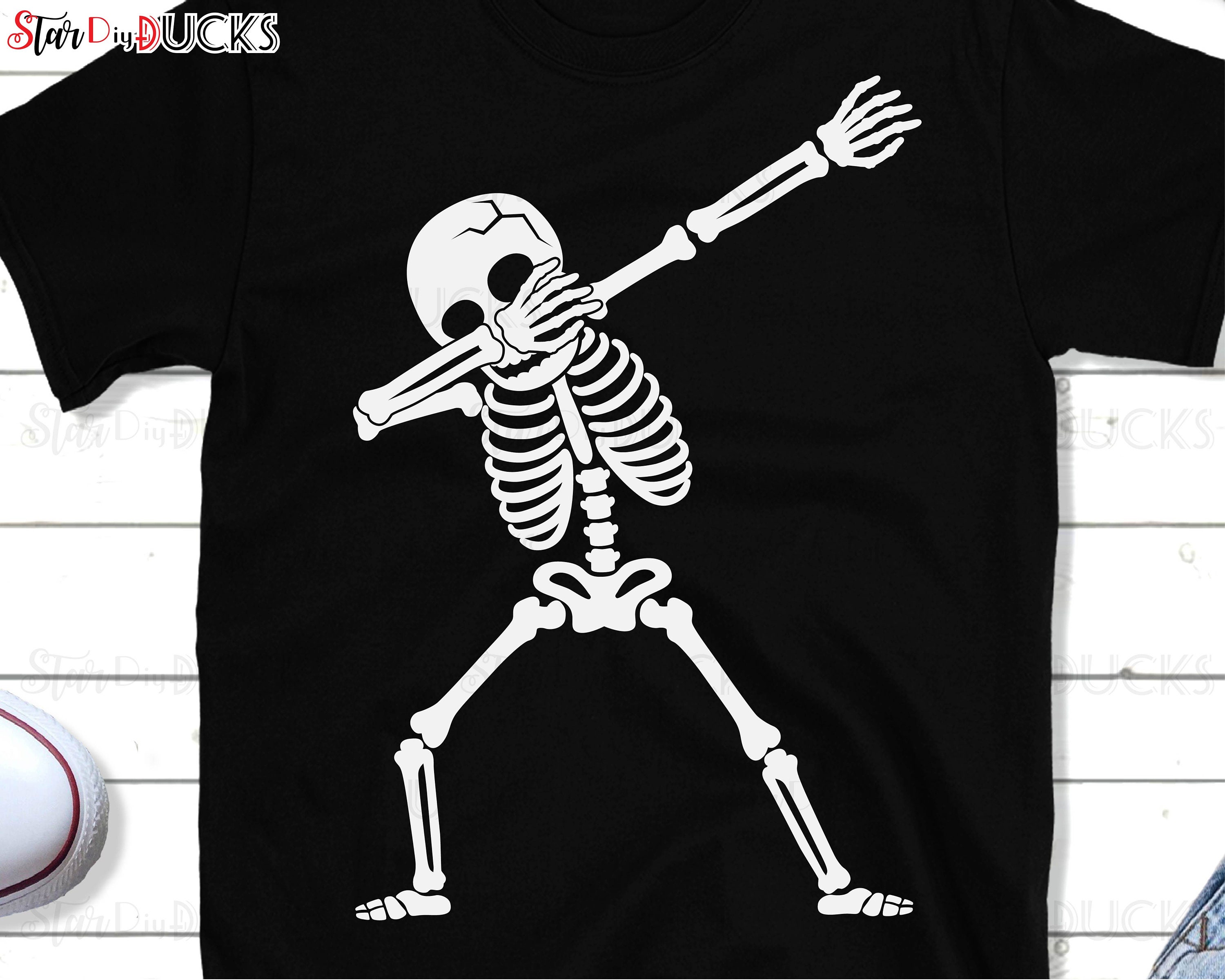 Dabbing Skeleton Cutting Files Svg Clip Art Digital Download - Etsy