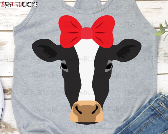 Girl Cow Cutting Files Svg Clip Art Digital Download Graphic Etsy