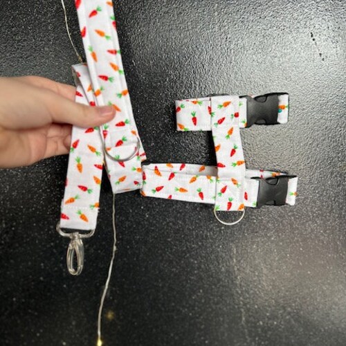 Hop" Bunny harness. | SIZING IN DESCRIPTION rabbit leash carrots