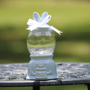 Bunny gumball machine Jar. Treat Cookie jar. Bunny rabbit. Pink or blue