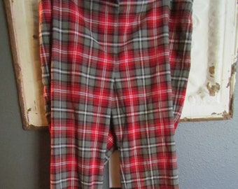plaid pants size 16