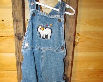 NWT InFant Girls 2 pc Outfit Shirt Overalls Corduroy Red Black New Unused Play
