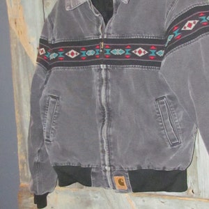 ジャケット・アウター vintage Carhartt southwest chore jacket Vintage Carhartt Aztec Southwest Lined Chore Work Jacket Coat USA