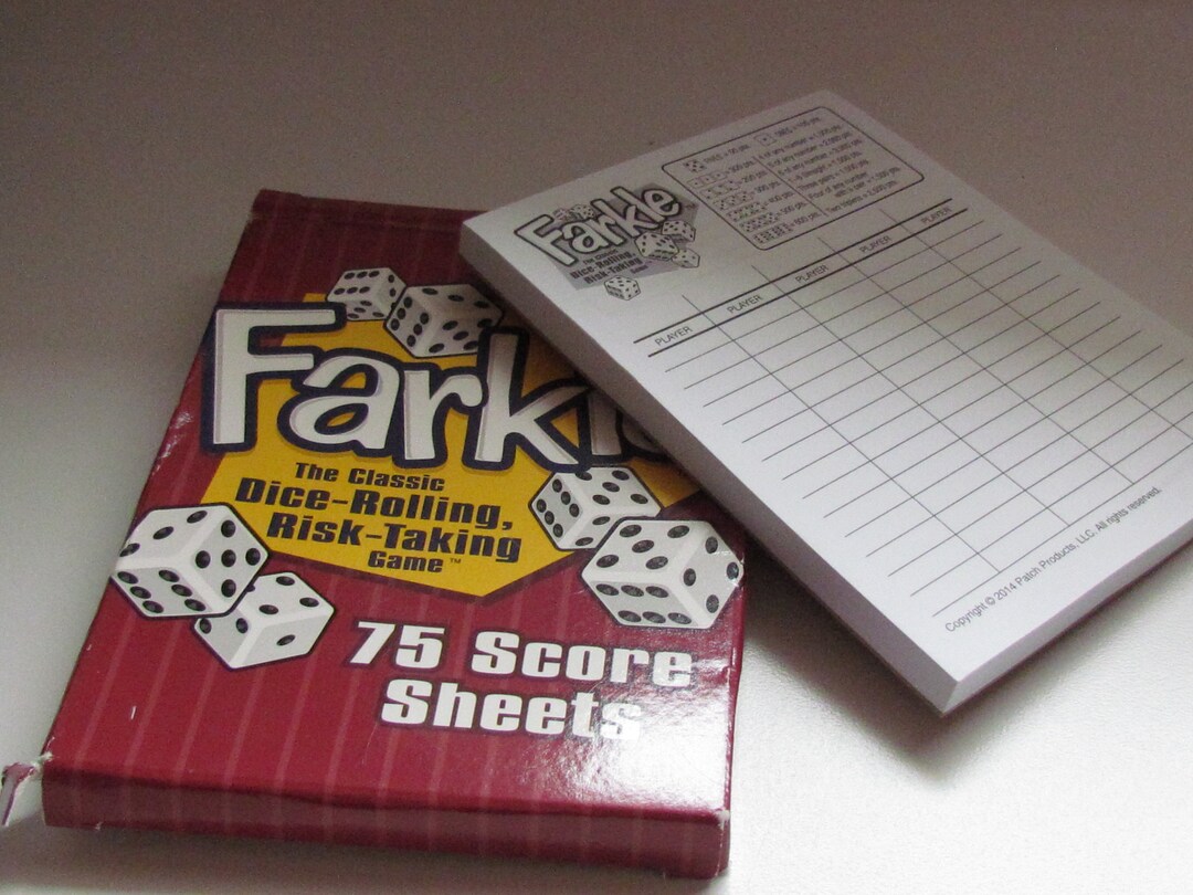 Farkle Extra Score Sheets Dice Classic Rolling Game - Etsy