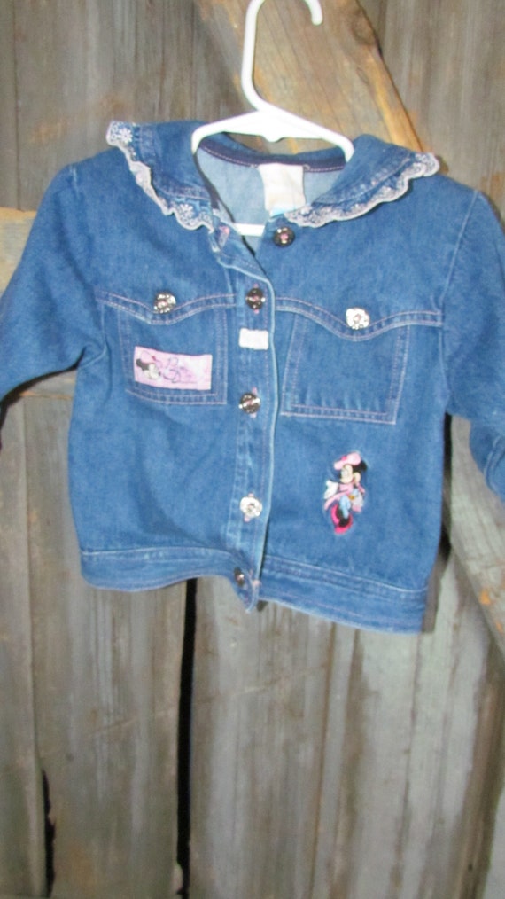 Girl's Toddler size 4  Jean Disney denim jacket pa