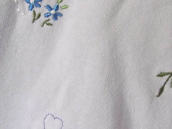 90's Shenanigans Embroidered flowers Lavendar pur… - image 8