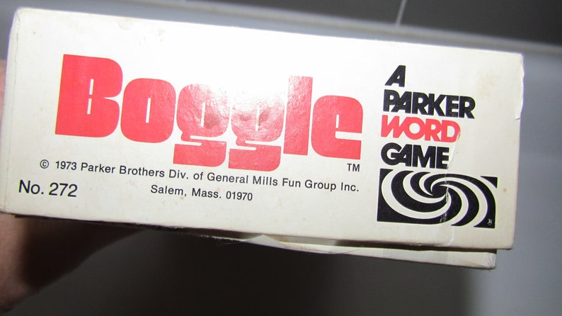 70's Original VINTAGE 1973 Parker Brothers Boggle Game General Mills ...