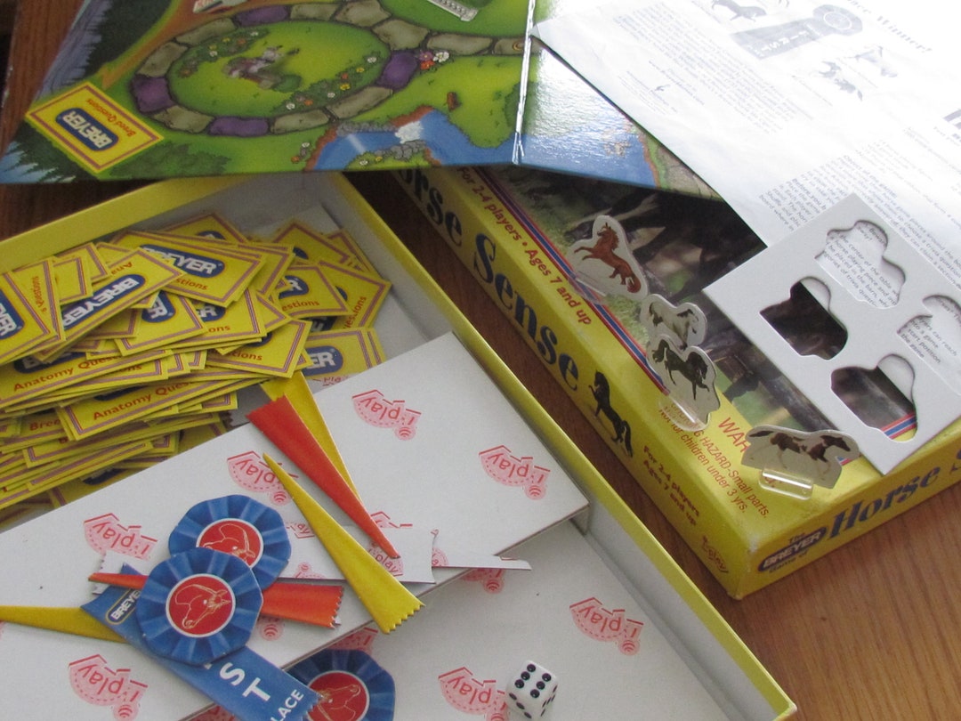 Vintage the Breyer Game of Horse Sense Board Game 2001 Learning Equine