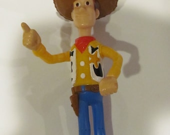 Moving 5" Disney Pixar Toy Story PVC Sheriff Woody Figure plastic doll