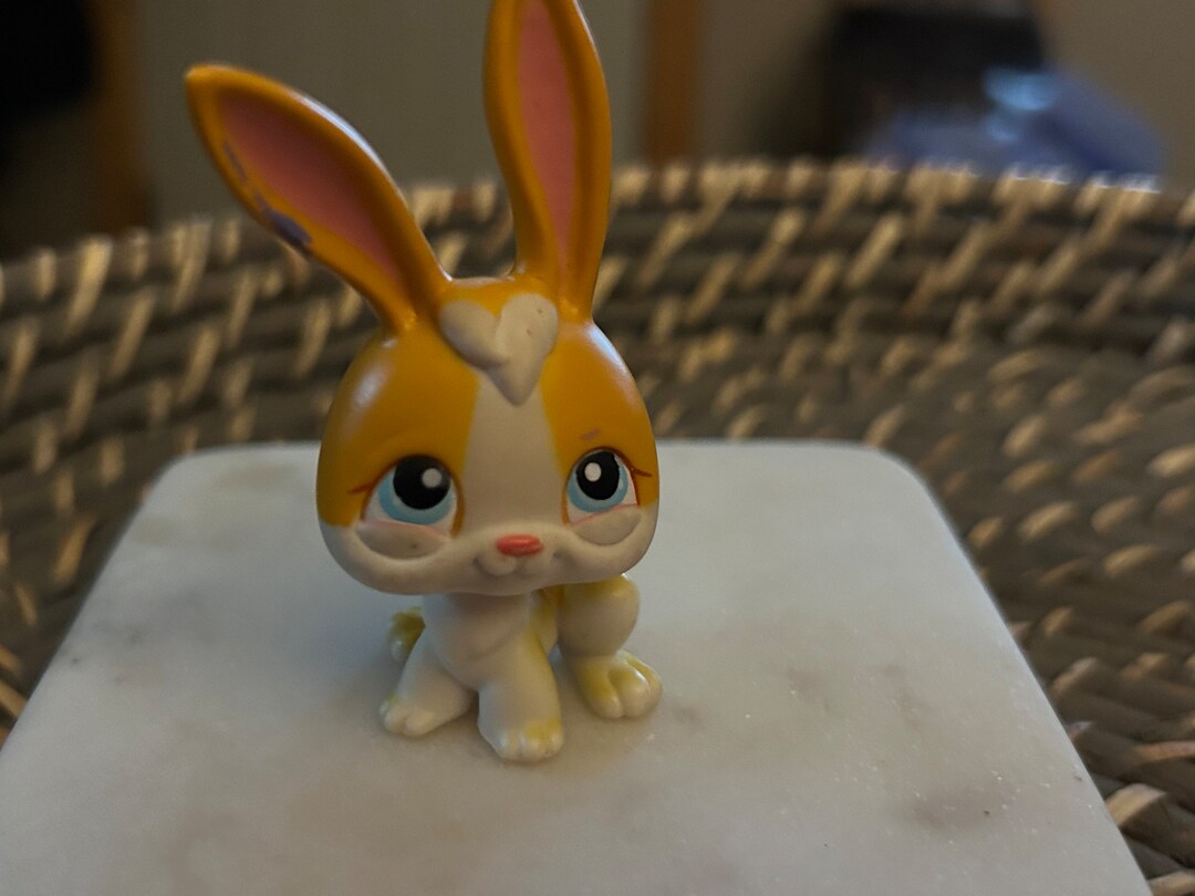 Rabbit #75 (orange/white) - Littlest Pet Shop (retired) Collector LPS ...