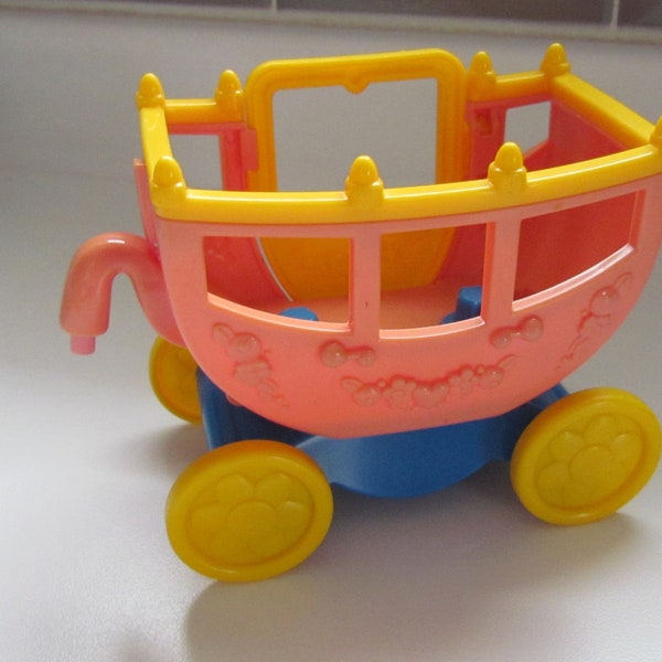 2003 Vintage Mattel Fisher Price Little People Replacement Pink Princess Carriage Castle toy