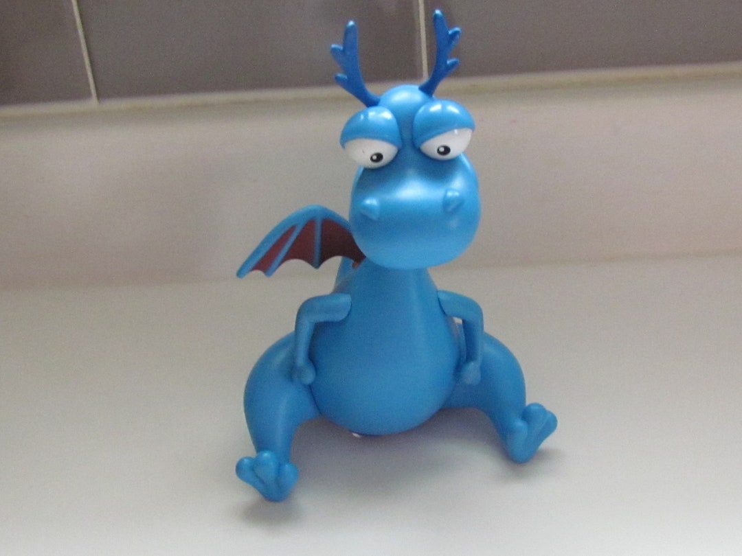 Disney Doc Mcstuffins Stuffy Blue Dragon PVC Figure Toy 8 Legs