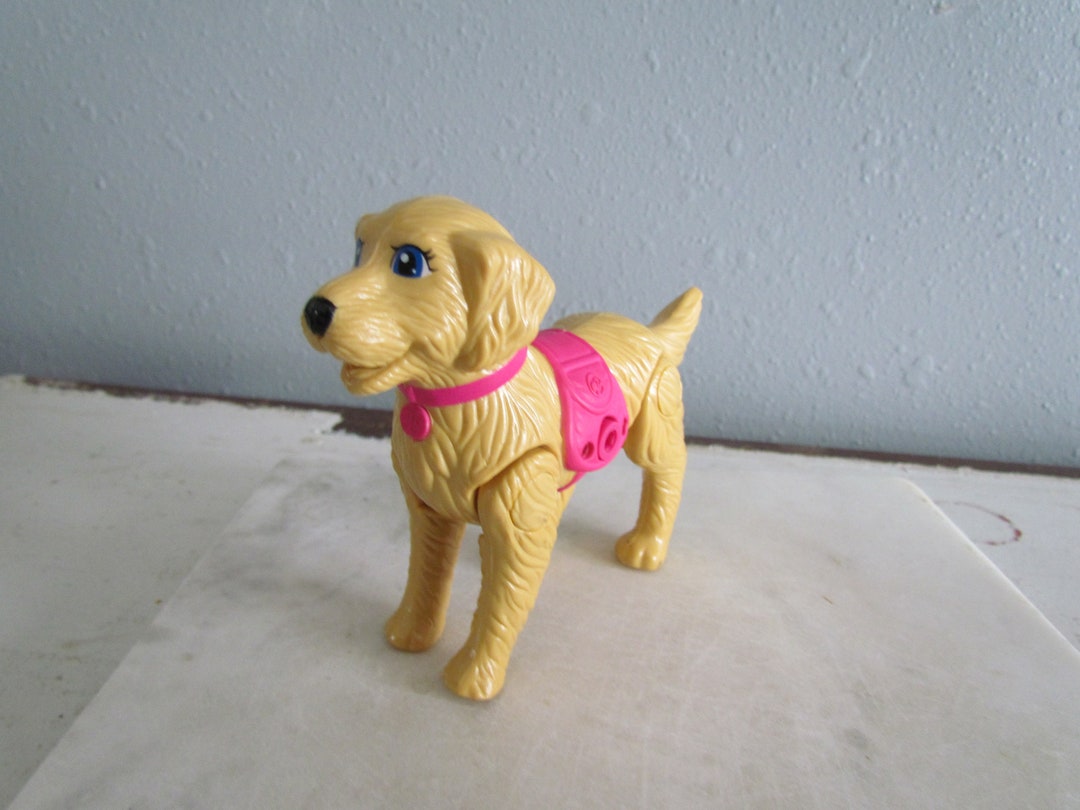 Barbie Strollin' Pups Taffy Walking Dog Golden Retriever Etsy México