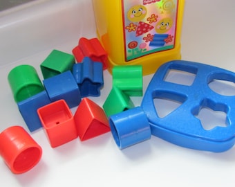 2002 Brilliant Basics Baby's First Blocks shapes sorter Mattel Fisher-Price Vintage