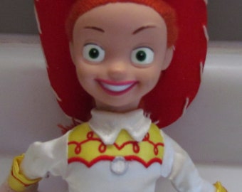 Vintage Disney Store Toy Story  Jessie Doll Pixar 1998 Beanie 10" Plush Stuffed