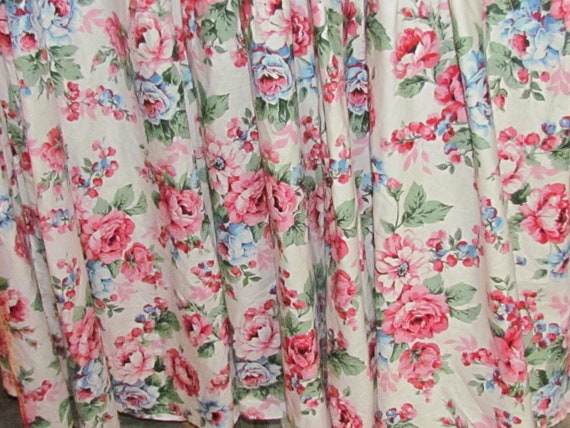 Vintage 90's floral roses puffy sleeve dress Wome… - image 7