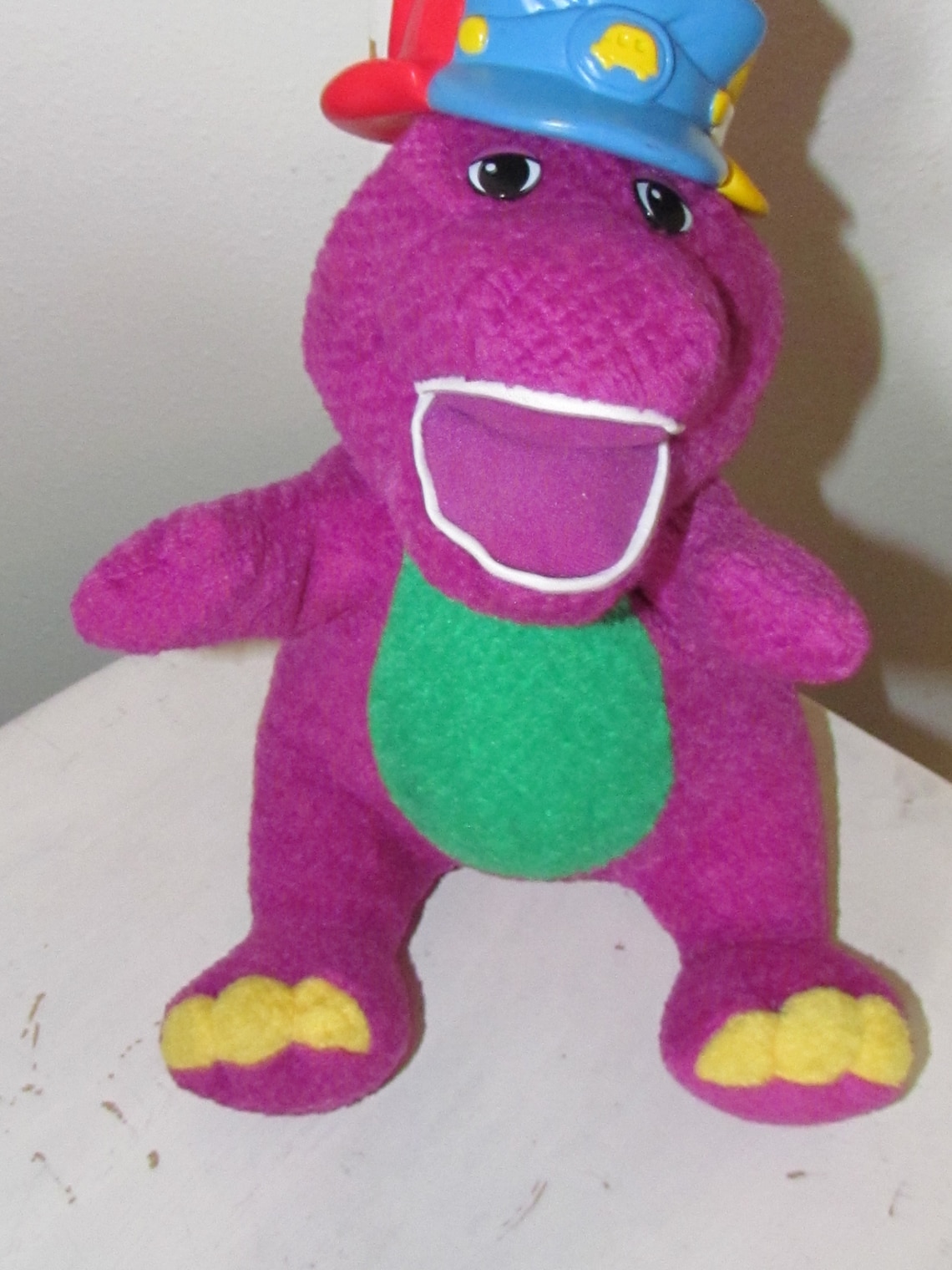 Vintage Plush Barney purple Silly Hats The Dinosaur Musical | Etsy