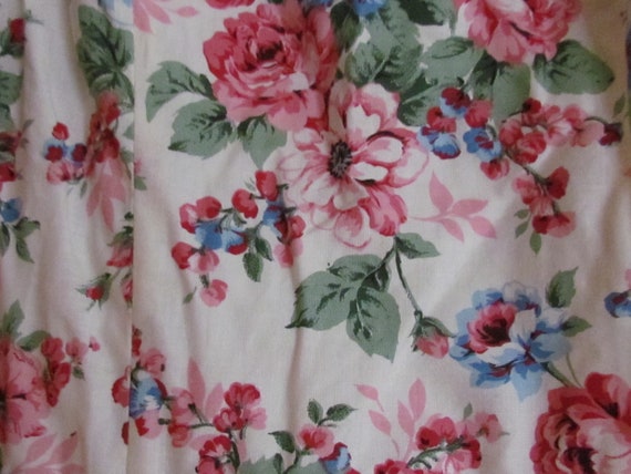 Vintage 90's floral roses puffy sleeve dress Wome… - image 9