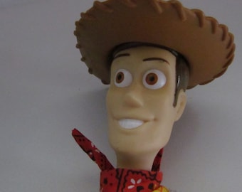 Vintage Toy Story press button talking Woody Sherrif works rag doll 11"  90's "My Favorite Deputy" Andy's friend Disney