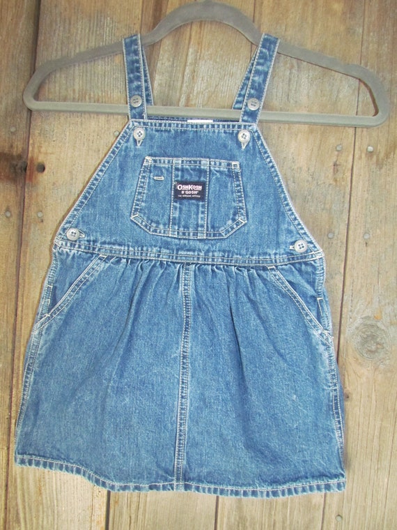 90's Girl's vintage OshKosh B'Gosh Girl's denim j… - image 1